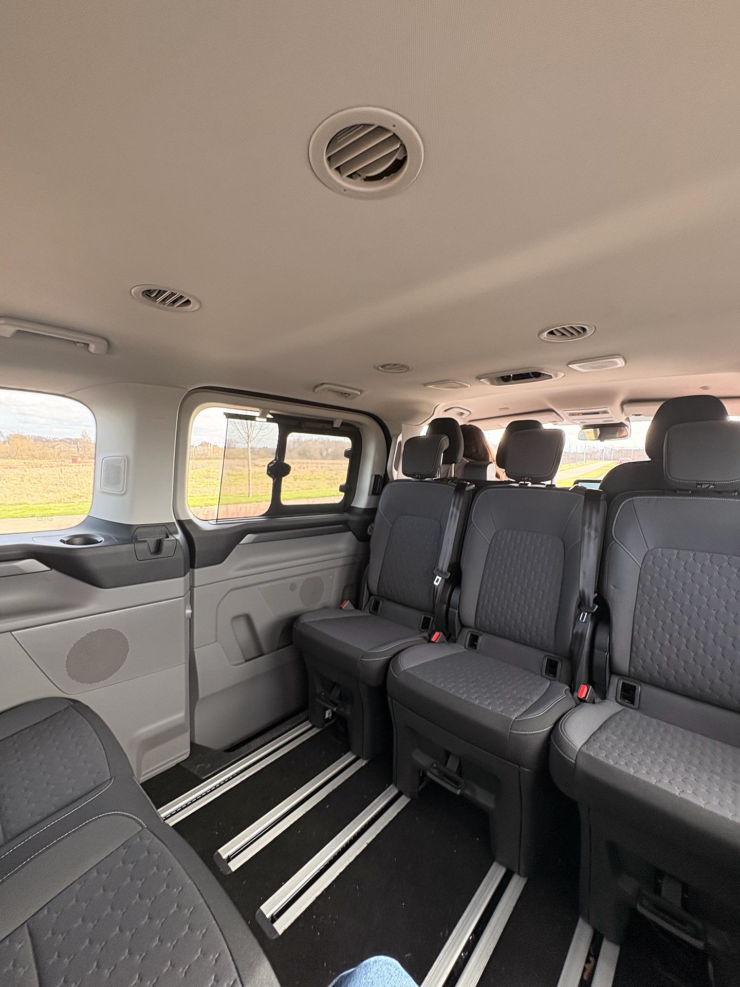 Zoom Airport Parking Glasgow executive minibus interior